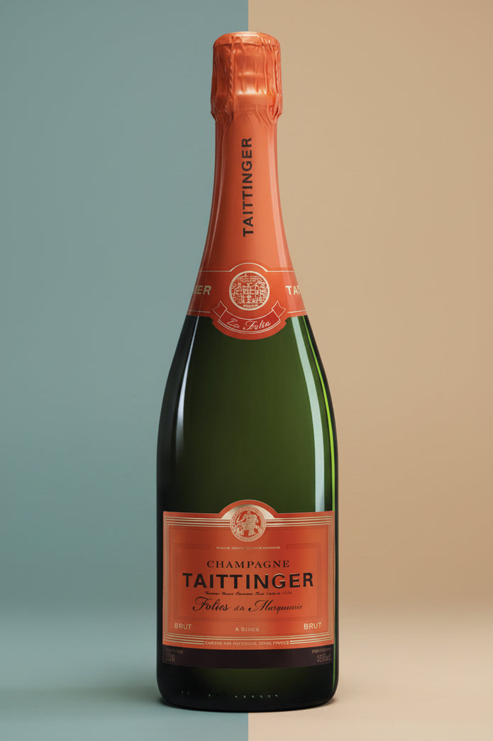 Champagne Taittinger Les Folies de La Marquetterie NV Gift Boxed